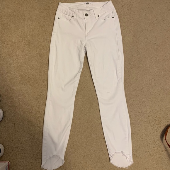 Paige Verdugo Crop White Jeans - Picture 3 of 6